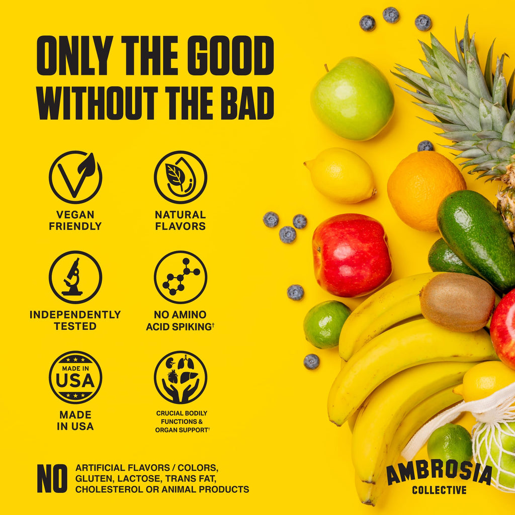 Ambrosia Superfood Organ & Cycle Support Powder | Liver & Kidney Support with Milk Thistle, Red Yeast Rice & CoQ10 | 13 Superfood Ingredients | 30 Servings | Honey Lemon AmbrosiaBuy Supplements Australia