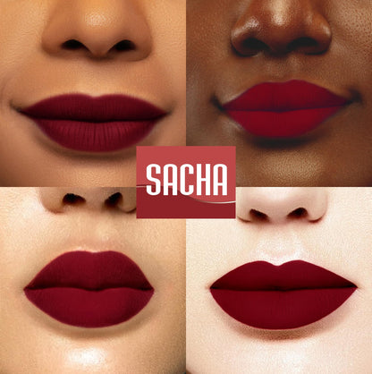 Sacha Cosmetics Intense Matte Lip Velvet Liquid Lipstick, Long-Lasting Velvet Matte Finish, 0.2 fl oz Pass The Money Sacha CosmeticsBuy Supplements Australia