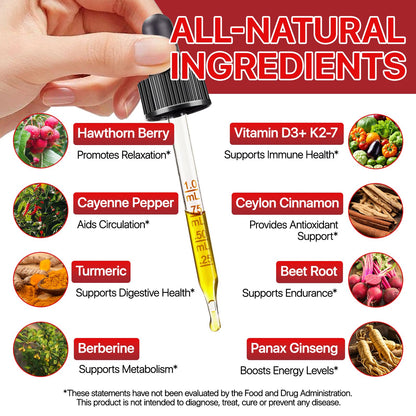 Cayenne Pepper Drops, Cayenne Pepper Extract with Herbal Blend - Includes Hawthorn, Beet Root & Turmeric (1Pack) WHLH & WELL-BEING buy supplements Au