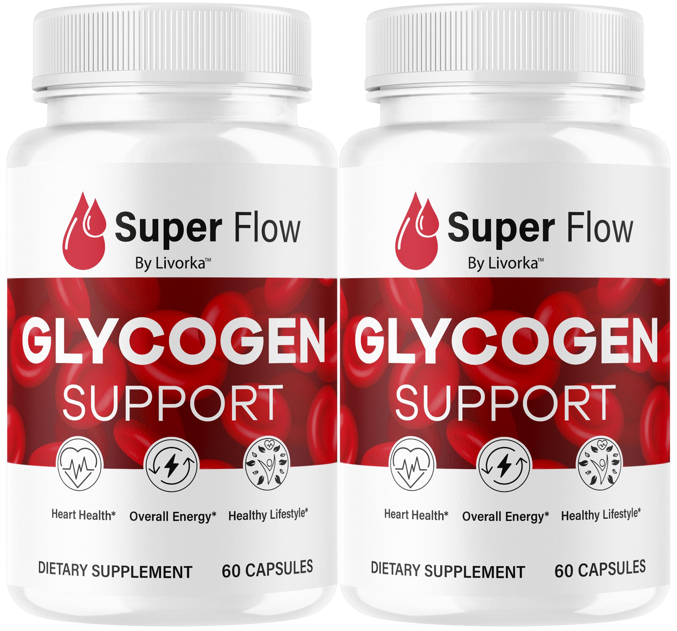 (2 Pack) Super Flow Glycogen Capsules - Official SuperFlow Advanced Glycogen Support Pills - Maximum Strength, Natural Formula Vitamins for Overall Health & Wellness Reviews, 120 Capsules for 2 Months LIVORKABuy Supplements Australia