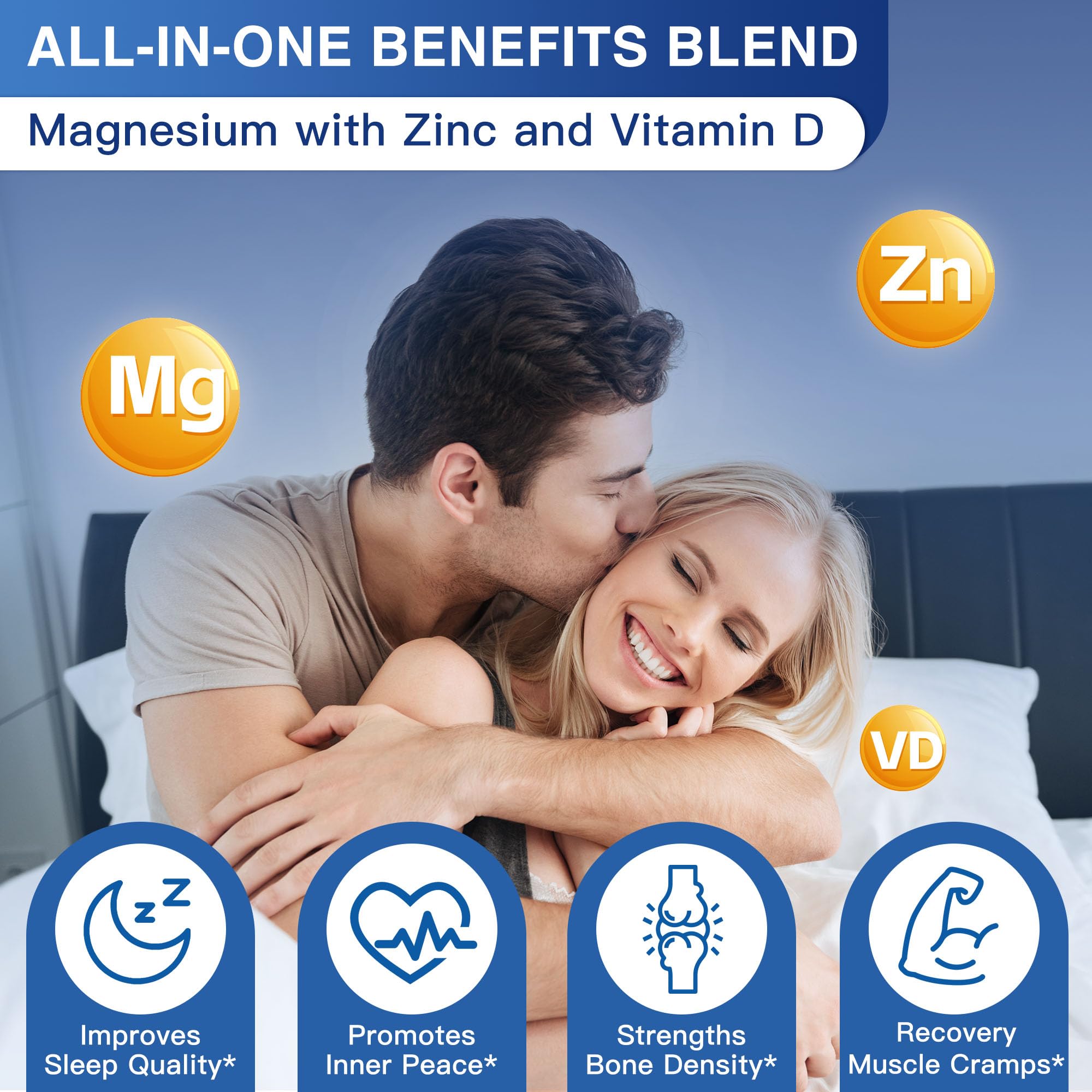Magnesium Complex 500mg, Magnesium Glycinate, Malate & Citrate - High Absorption Chelated Triple Magnesium Supplement with Zinc, Vitamin D3 for Muscle, Nerve, Bone & Immune Support, Vegan 120 Capsules NATURE TARGET buy supplements Au