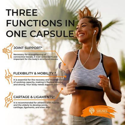 SIRUNES Fish Collagen Peptides Capsules – 100 Capsules | Fish Collagen Peptides | Supports Hair, Skin, Nails, Joints & Bones