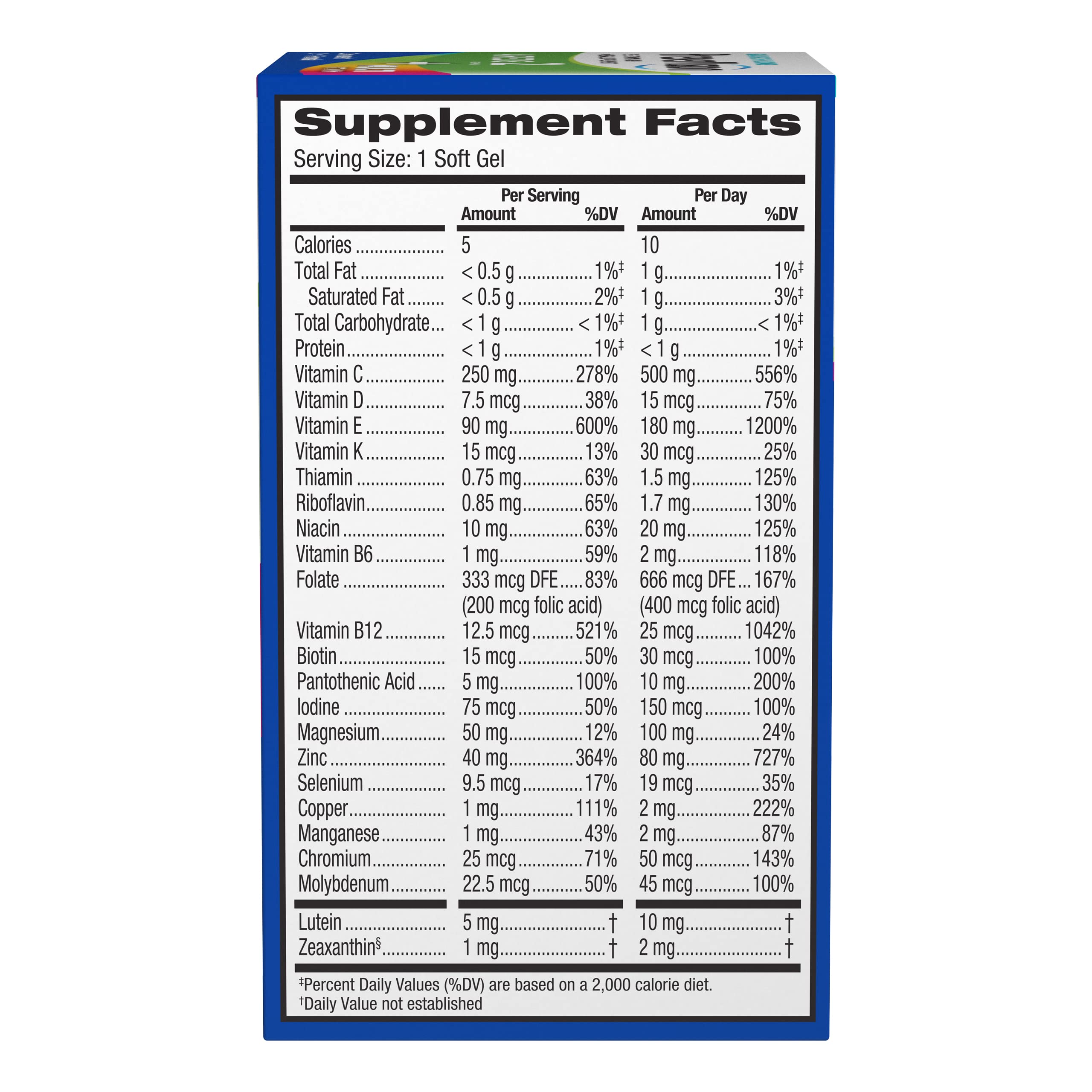 PreserVision AREDS 2 + Multivitamin, #1 Eye Doctor Recommended Brand, 2-in-1 Eye Vitamin with Lutein, Zeaxanthin, Zinc, and Vitamin C, D & E, 100 Softgels PreserVisionBuy Supplements Australia