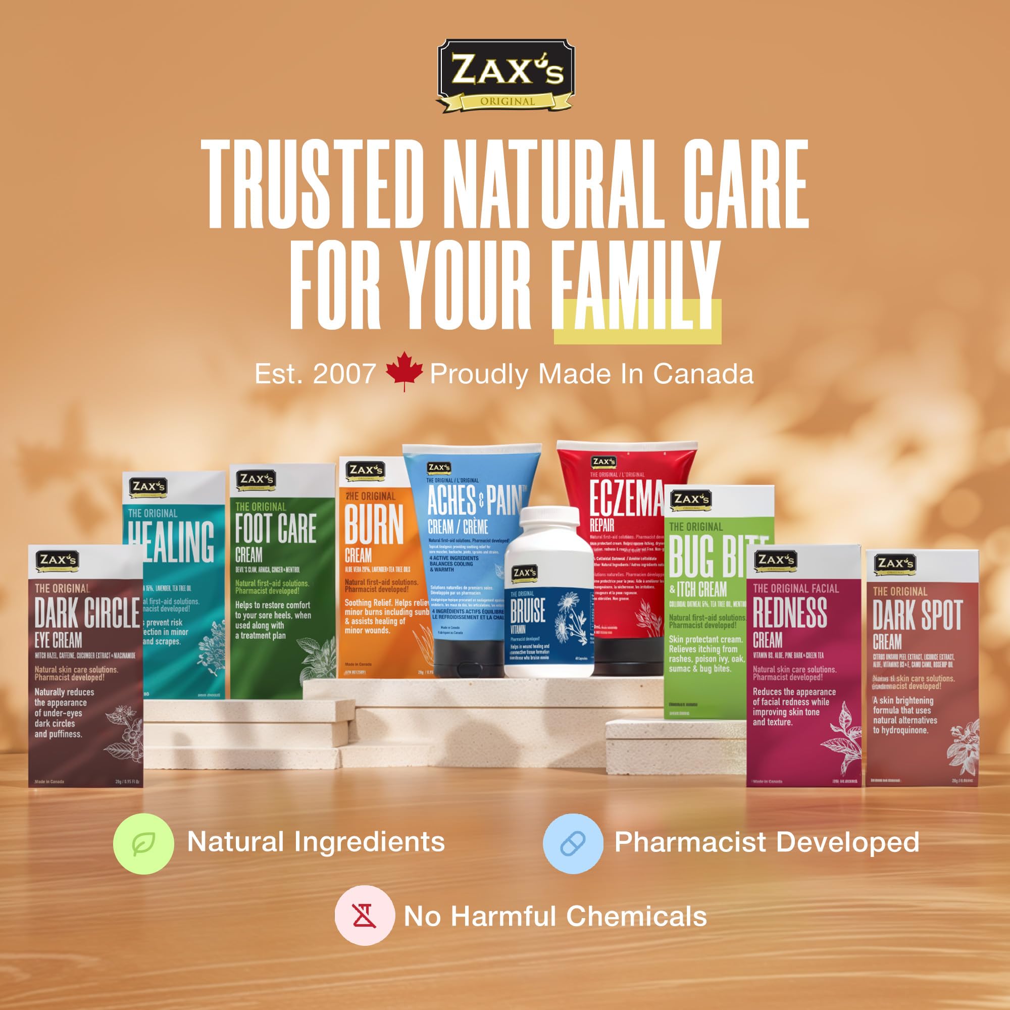 ZAX'S ORIGINAL Bruise Cream - Arnica and Witch Hazel Blend, Gentle on Skin, Plant-Based Ingredients for Skin Care - 28g ZAX'S ORIGINALBuy Supplements Australia
