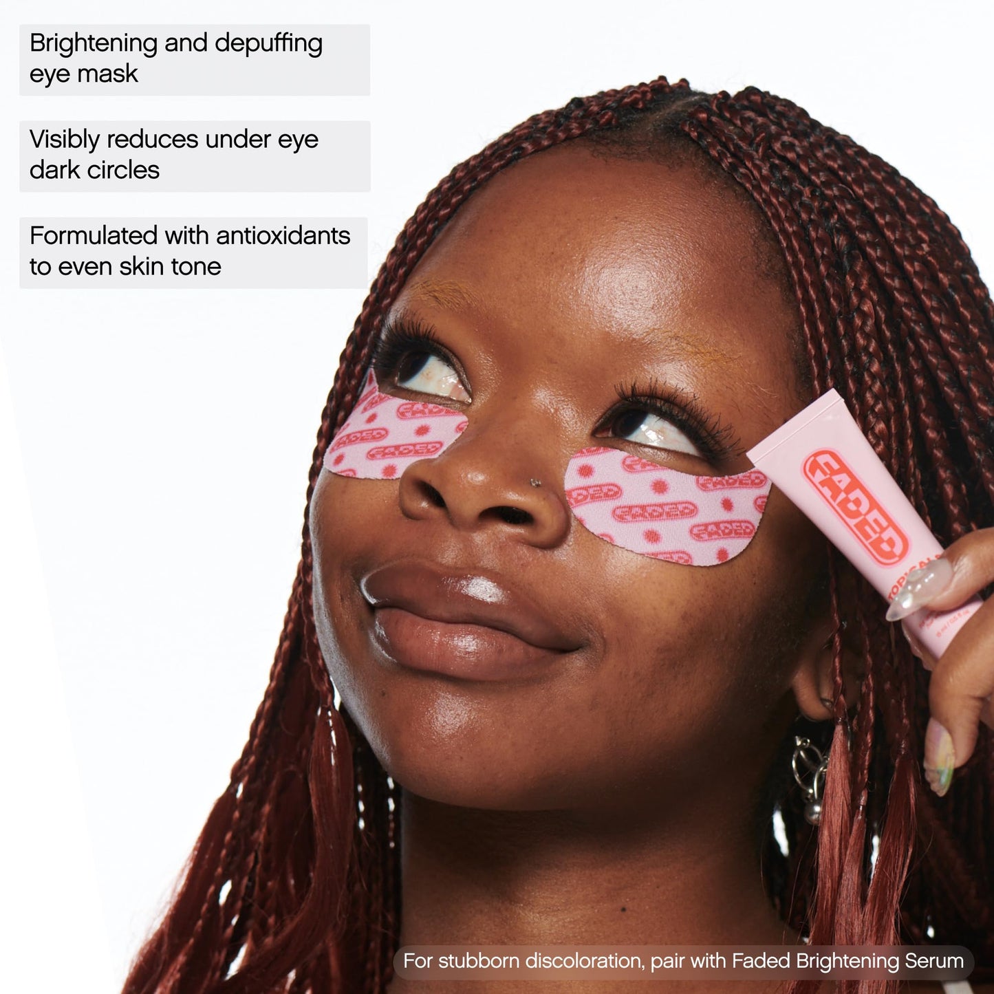 Topicals Faded Brightening Under Eye Masks | Patches to Depuff, Hydrate, Brighten and Cool | Reduce Dark Circles and Fine Lines | Contains Kojic Acid, Caffeine and Niacinamide (Set of 6) TopicalsBuy Supplements Australia