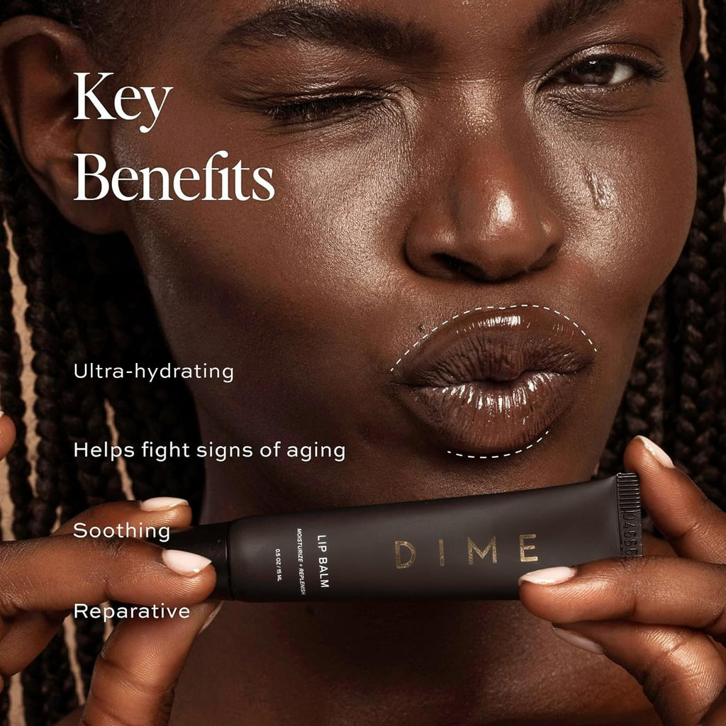 DIME Beauty Lip Balm, Hydrating Lip Balm and Gloss, Vegan & Cruelty-Free, Anti-Aging Lip Care, .5 oz / 15 ml DIMEBuy Supplements Australia