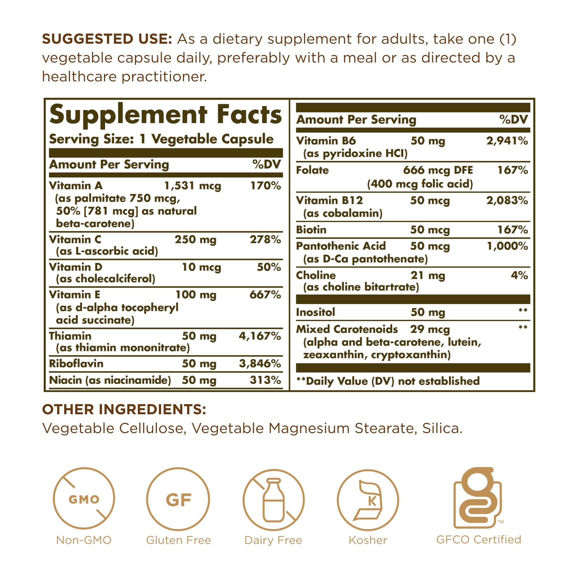 Solgar - Vitamins Only, 90 veggie caps SolgarBuy Supplements Australia