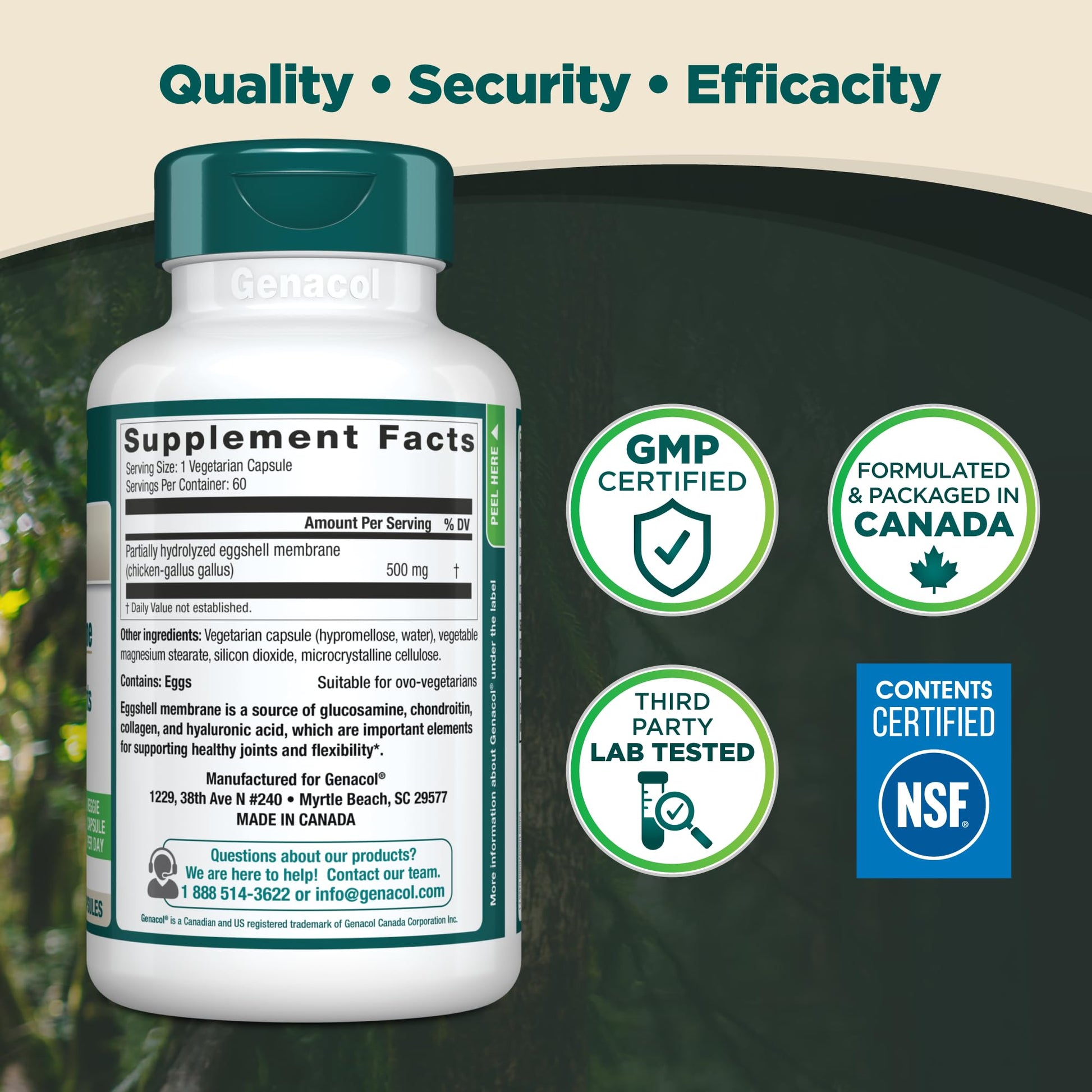Genacol Ovoflex – Natural Eggshell Membrane Supplement, Support Healthy Joints & Flexibility, Vegetarian Solution for Joint Care, Results in 7 Days, Value Pack, 60 Capsules (60-Day Supply) GenacolBuy Supplements Australia