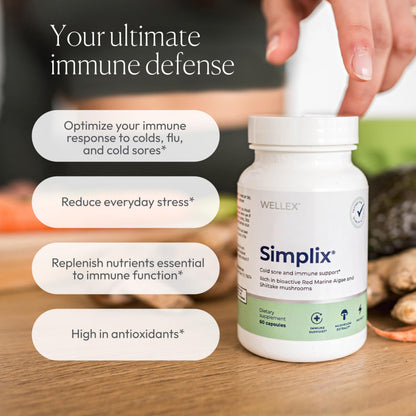 Simplix | Natural Supplement to Strengthen The Immune System | Respond to Outbreaks | Source of Highly Researched Mushroom & Seaweed Polysaccharides 60 Veggie Capsules (1 Pack) Papillex buy supplements Au