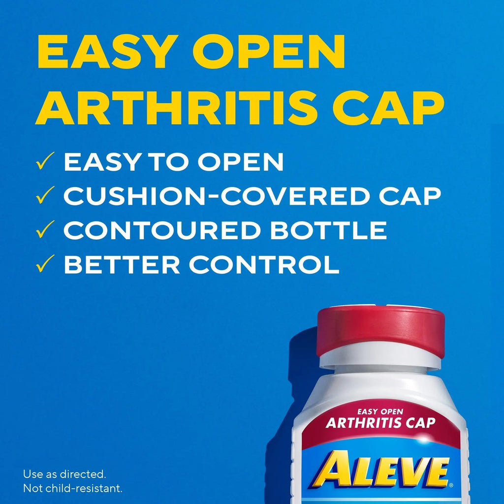 Aleve Gelcaps with Easy Open Arthritis Cap, Naproxen Sodium, Medication for Arthritis Pain, 160 Count AleveBuy Supplements Australia