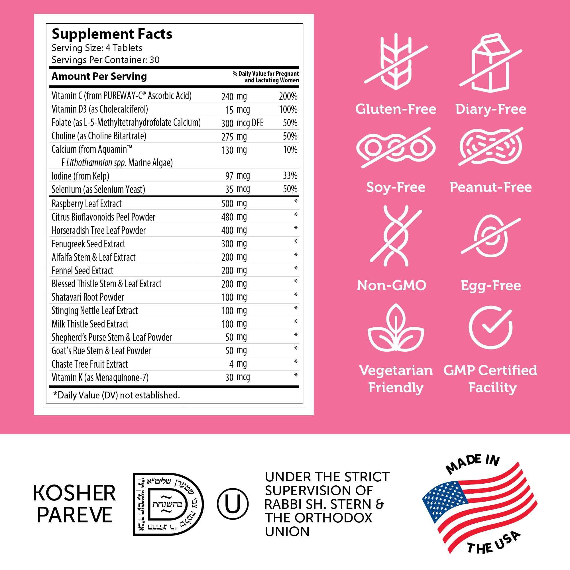 Zahler Postnatal Flow for Advanced Lactation Support, Breastfeeding + Postnatal Support, 120 Tablets. ZahlerBuy Supplements Australia