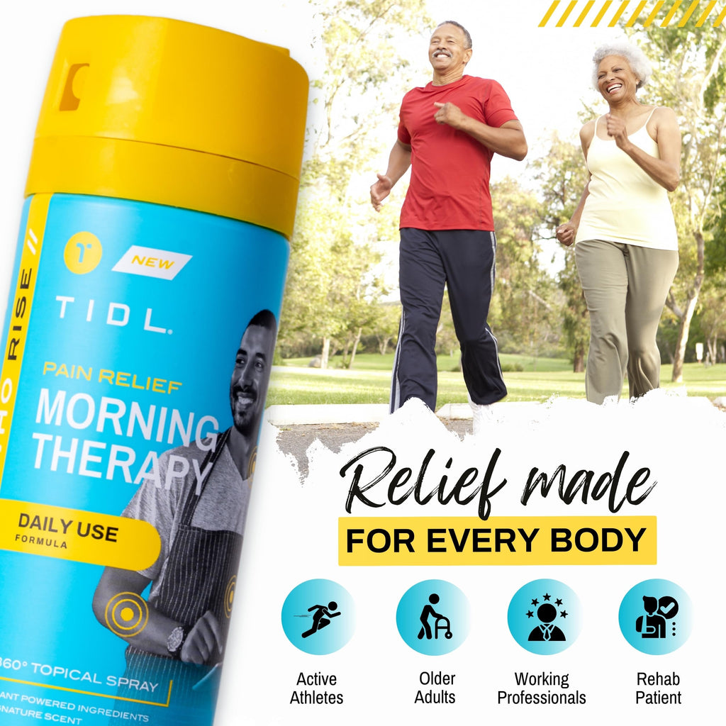 TIDL Pain Relief Spray Bundle – Morning, Cryotherapy & Evening Therapy – 3 x 3oz Sprays for Muscle, Joint, Neck, Back & Knee Pain Relief – Plant-Based Menthol Day & Night Care TIDLBuy Supplements Australia
