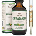 Ashwagandha Organic Drops for Stress Relief (1,200mg, 60 Servings) Ashwagandha Tincture for Adrenal Support and Cortisol Manager