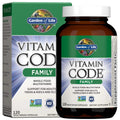 Garden of Life Multivitamin for Women, Men & Kids Age 6 and up, Vitamin Code Family Multi - 120 Vegetarian Capsules, Whole Food Vitamins Garden of Life