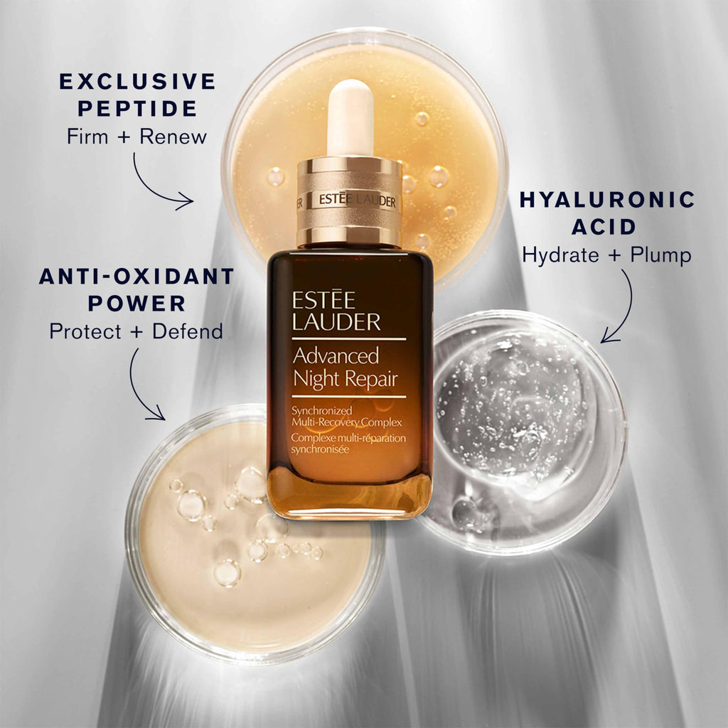 Estée Lauder Advanced Night Repair Face Serum Synchronized Multi-Recovery Complex with Hyaluronic Acid & Peptides| Anti Aging & Hydrating, 1 Fl Oz Estée LauderBuy Supplements Australia