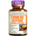 Saffron Supplements – 89mg Saffron Extract, 1000mg Turmeric Curcumin, Ceylon Cinnamon & Cardamom – Daily Mood, Joint & Metabolic Support – Joint Supplements for Women & Men – 60 Capsules Vimerson HealthBuy Supplements Australia