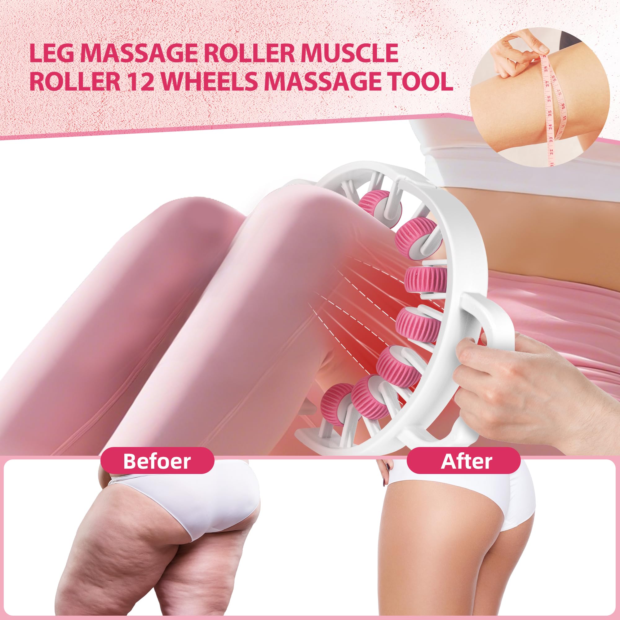 Docemel Lymphatic Drainage Massager Roller–Fascia Blaster Tool for Legs,Thighs,and Calves –Deep Tissue Body Sculpting and Anti-Cellulite Massager Tool Docemel buy supplements Au