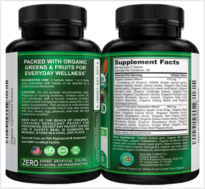 Potent Garden Daily Nutrition Bundle – Superfood Greens + Multivitamin Potent Garden buy supplements Au