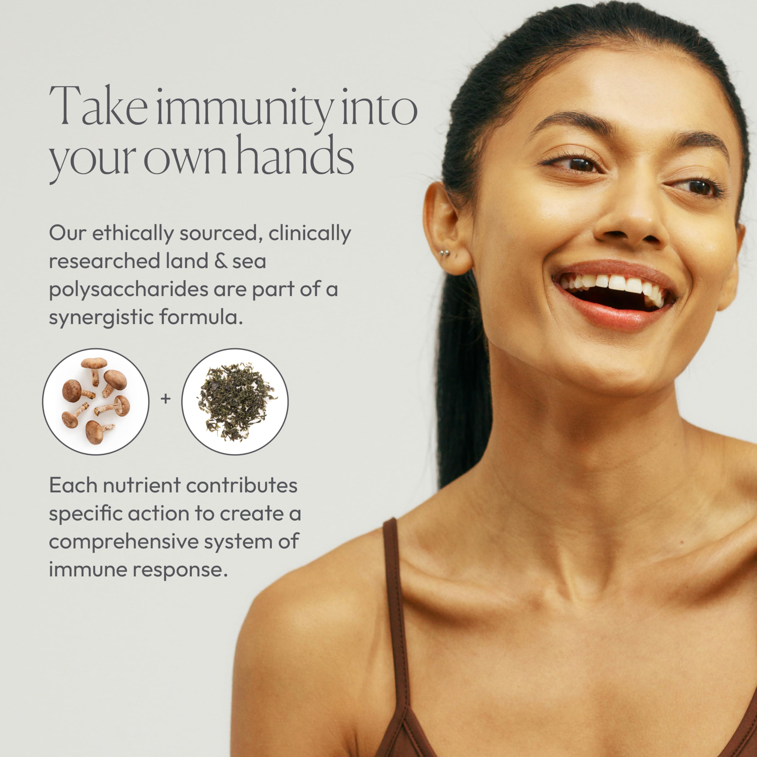 Simplix | Natural Supplement to Strengthen The Immune System | Respond to Outbreaks | Source of Highly Researched Mushroom & Seaweed Polysaccharides 60 Veggie Capsules (1 Pack) PapillexBuy Supplements Australia