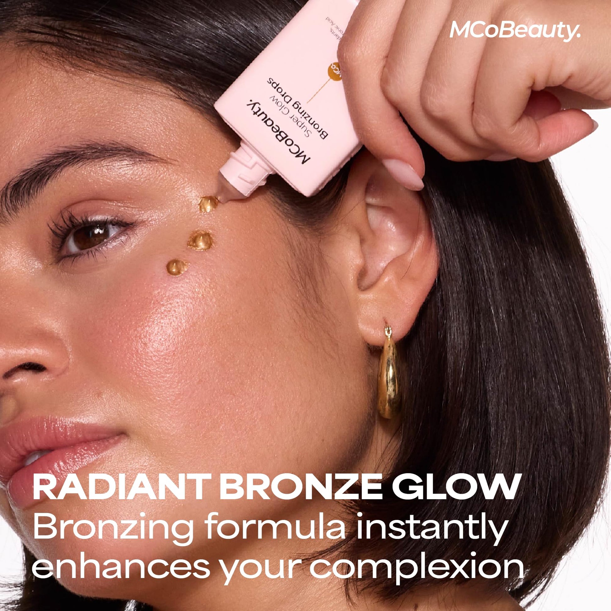 MCoBeauty - Super Glow Bronzing Drops - Effortless Face Tan with Shimmer Formula - Face Care, Bronze Drops - Contains Hyaluronic Acid, White Tea Extract, Cocoa Extract and More MCoBeautyBuy Supplements Australia