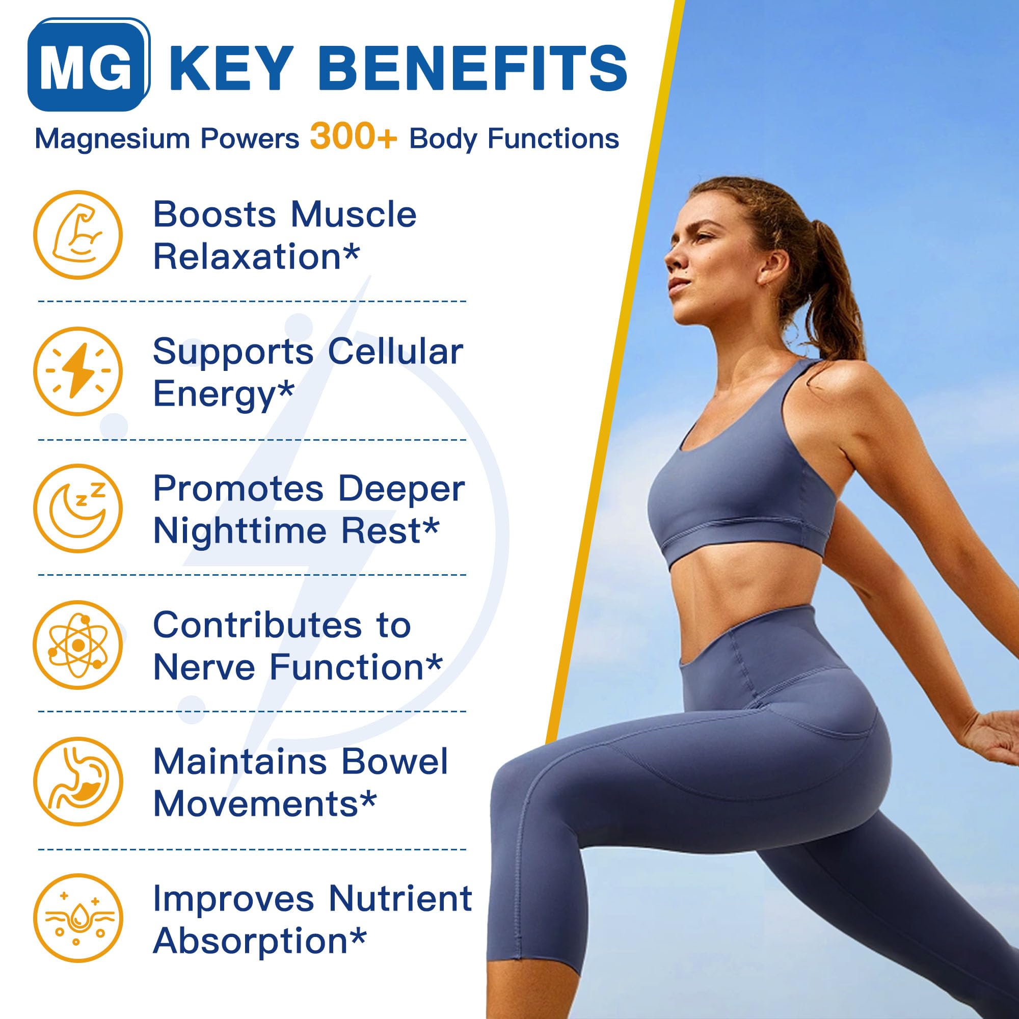 Magnesium Complex 500mg, Magnesium Glycinate, Malate & Citrate - High Absorption Chelated Triple Magnesium Supplement with Zinc, Vitamin D3 for Muscle, Nerve, Bone & Immune Support, Vegan 120 Capsules NATURE TARGET buy supplements Au