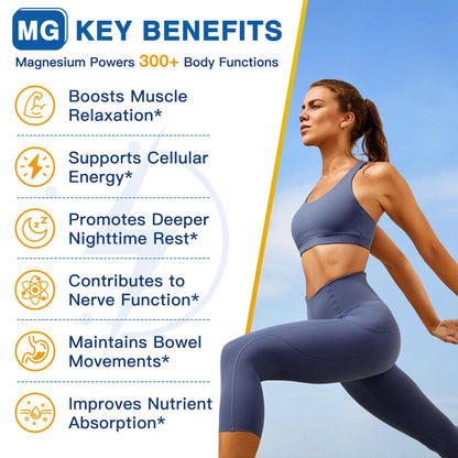 Magnesium Complex 500mg, Magnesium Glycinate, Malate & Citrate - High Absorption Chelated Triple Magnesium Supplement with Zinc, Vitamin D3 for Muscle, Nerve, Bone & Immune Support, Vegan 120 Capsules NATURE TARGET buy supplements Au