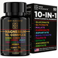 New Elements Magnesium 10x Complex supplement bottles and packaging on a white background