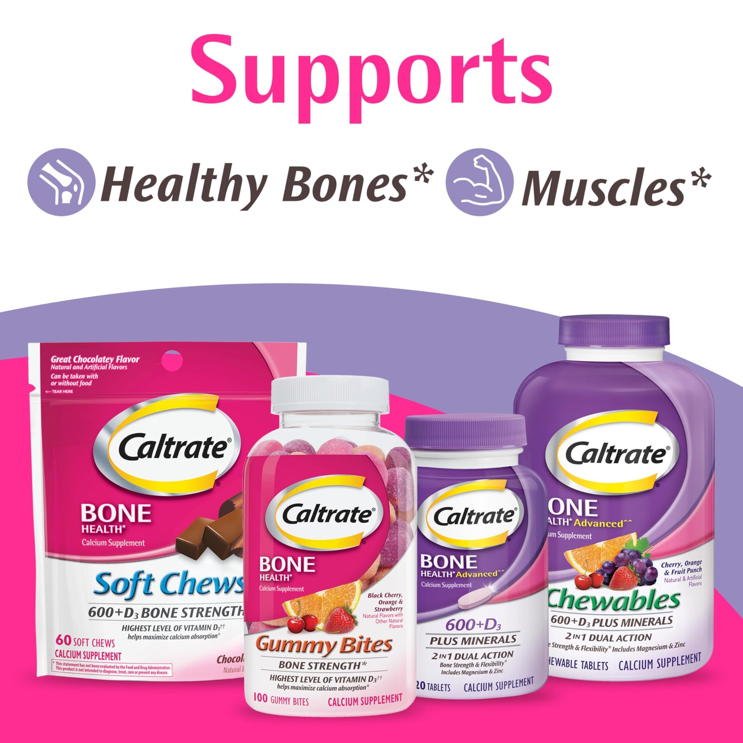 Caltrate Minis 600 Plus D3 Plus Minerals Calcium and Vitamin D Supplement Tablets, Bone Health and Mineral Supplement for Adults - 150 Count
