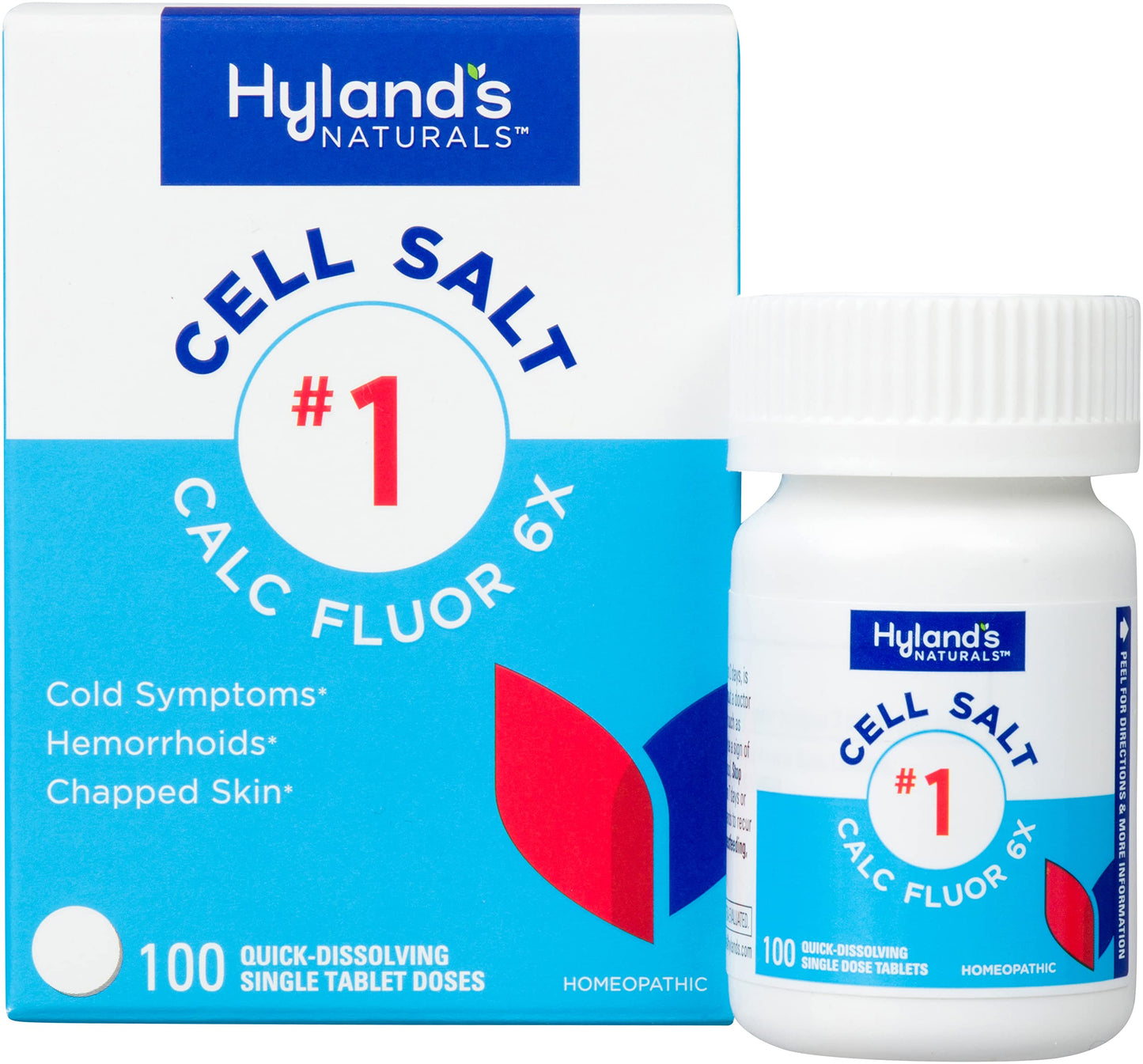 Hyland's Cell Salt No. 1 Calc Fluor 6X Tablets, Natural Relief of Colds, Hemorrhoids and Chapped Skin, Quick Dissolving Tablets, 100 Count Hyland'sBuy Supplements Australia