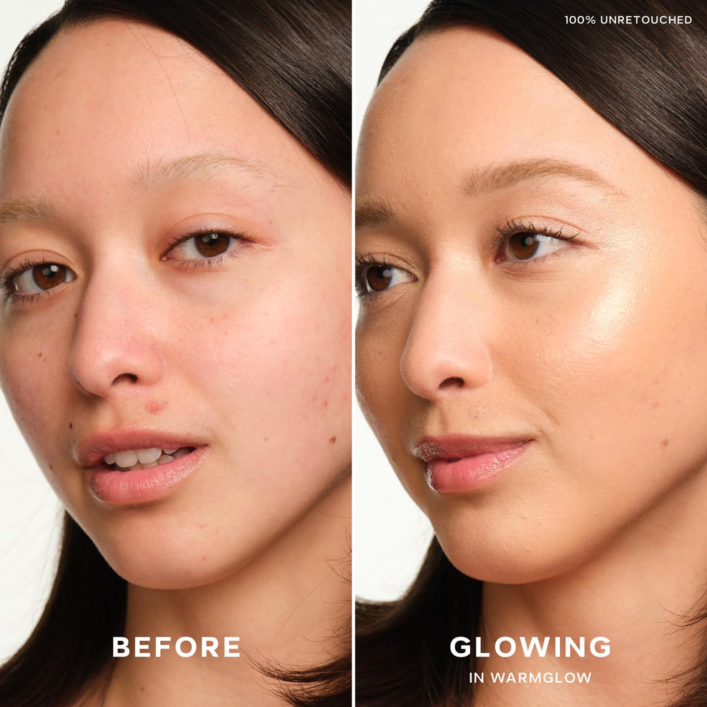 Saie Glowy Super Gel Warmglow Duo - Lightweight Illuminator & Makeup Primer for Glowing Skin - Soft Warm Gold (1 oz & 0.5 oz) SaieBuy Supplements Australia