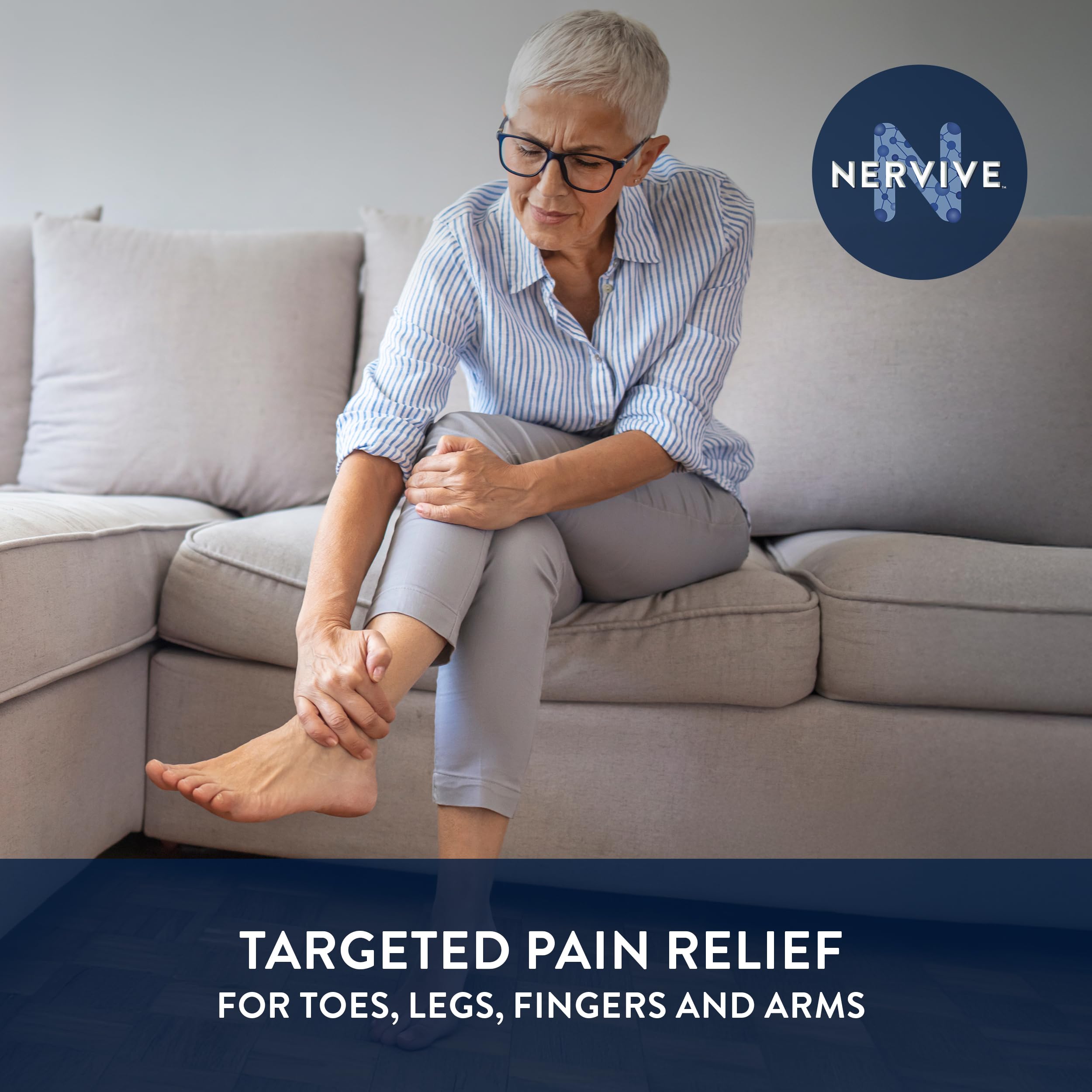 Nervive Pain Relieving Spray, Lidocaine Spray, Nervive Pain Relief, Lidocaine Topical, Foot Pain, Leg Pain, Hand Pain, Max Strength Formula, for Hard to Reach Areas, 4.5oz NerviveBuy Supplements Australia