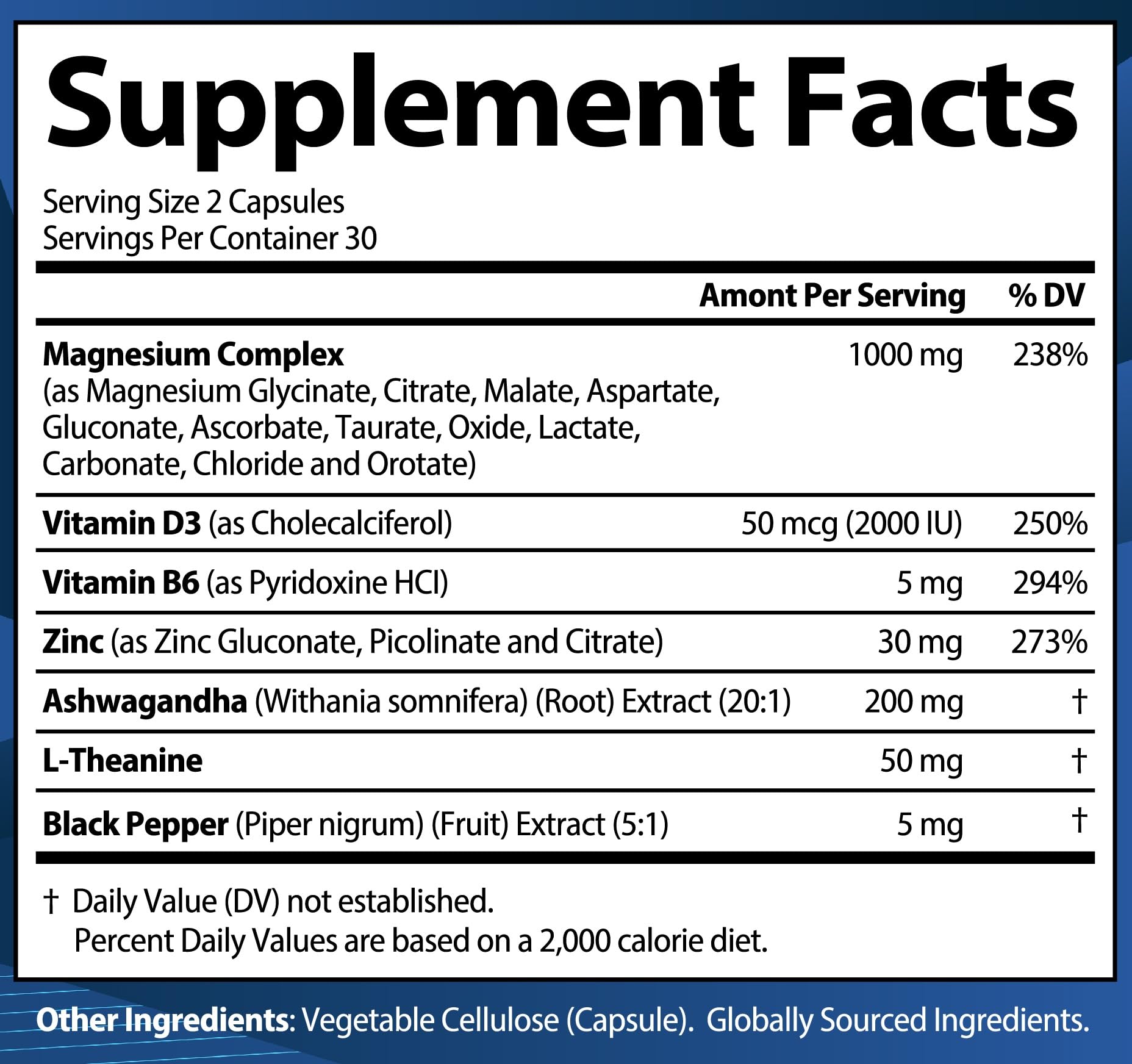 1000mg Magnesium Complex for Women and Men, 12 in 1 Magnesium Supplement with Ashwagandha, Zinc, D3, L-theanine. Easy to Swallow, High Absorption, Sleep Support & Stress Relief (60 Capsules) StrongVit buy supplements Au