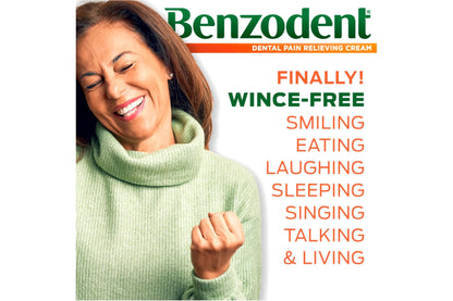 Benzodent Dental Pain Relieving Cream, 1 Ounce - Pack of 3 BenzodentBuy Supplements Australia