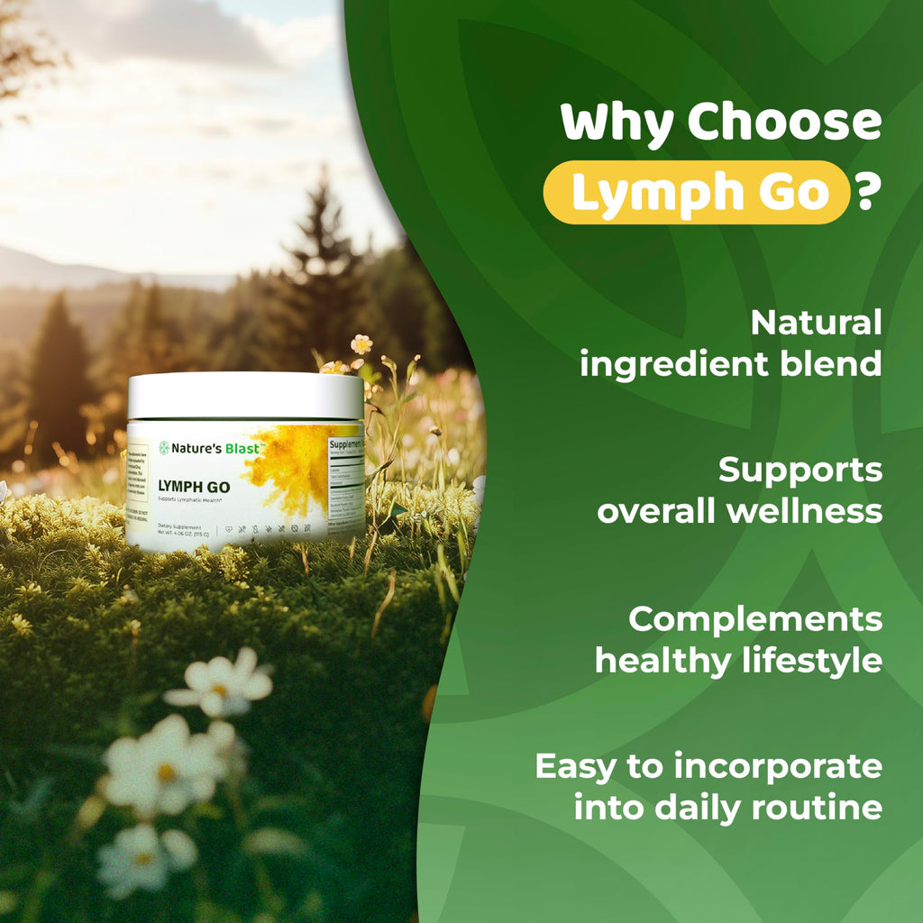 Lymph Go - Lymphatic Drainage Supplement for Women & Men - Lymph System Support - with with Bromelain, Echinacea, Burdock Root, Dandelion, Rutin, Kelp & More - 4.06 Oz - 30 Servings - Tropical Flavor NATURES BLAST buy supplements Au