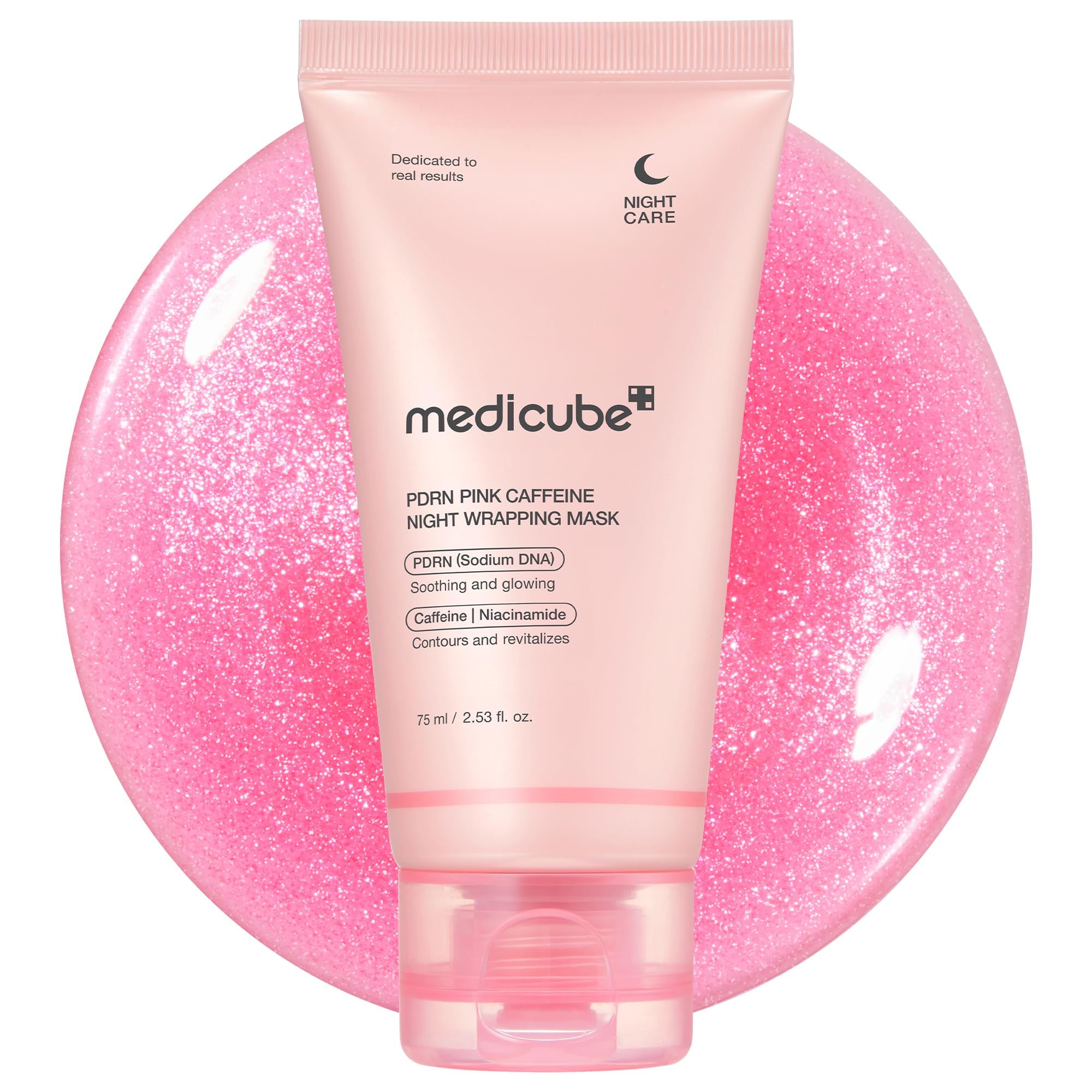 medicube Wrapping Mask PDRN Caffeine Overnight Peel Off Facial Mask | Firming, Depuffing & Hydration | Caffeine, Collagen For Refined, Glass Skin & Face Contour Support | Korean Skin Care, 2.53 fl.oz medicubeBuy Supplements Australia