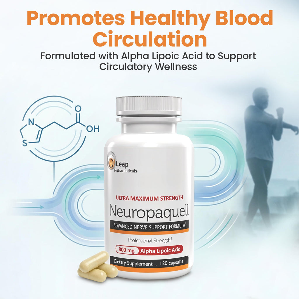 Platinum Health Alpha Lipoic Acid for Neuropathy Nerve Pain Support, Supplement, B Vitamins, L Arginine, All Natural Maximum Strength Neuropaquell for Discomfort in Feet, Hand, Toes,120 Capsules,800mg Platinum HealthBuy Supplements Australia
