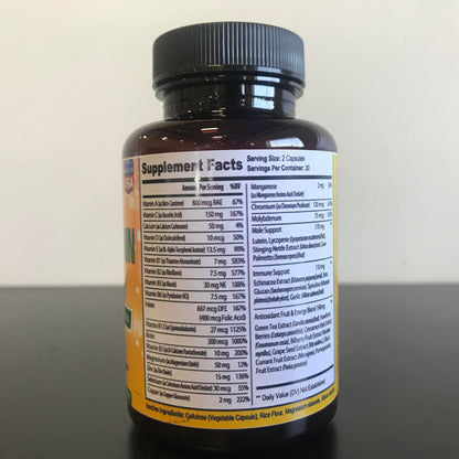 Bradeson Naturals Men's Multivitamin Supplement for Energy, Focus and Performance. Mens Vitamins A, C, D, E & B12, Zinc, Calcium, Magnesium & More. Multi Vitamin 60 Capsules Made in The USA Bradeson NaturalsBuy Supplements Australia