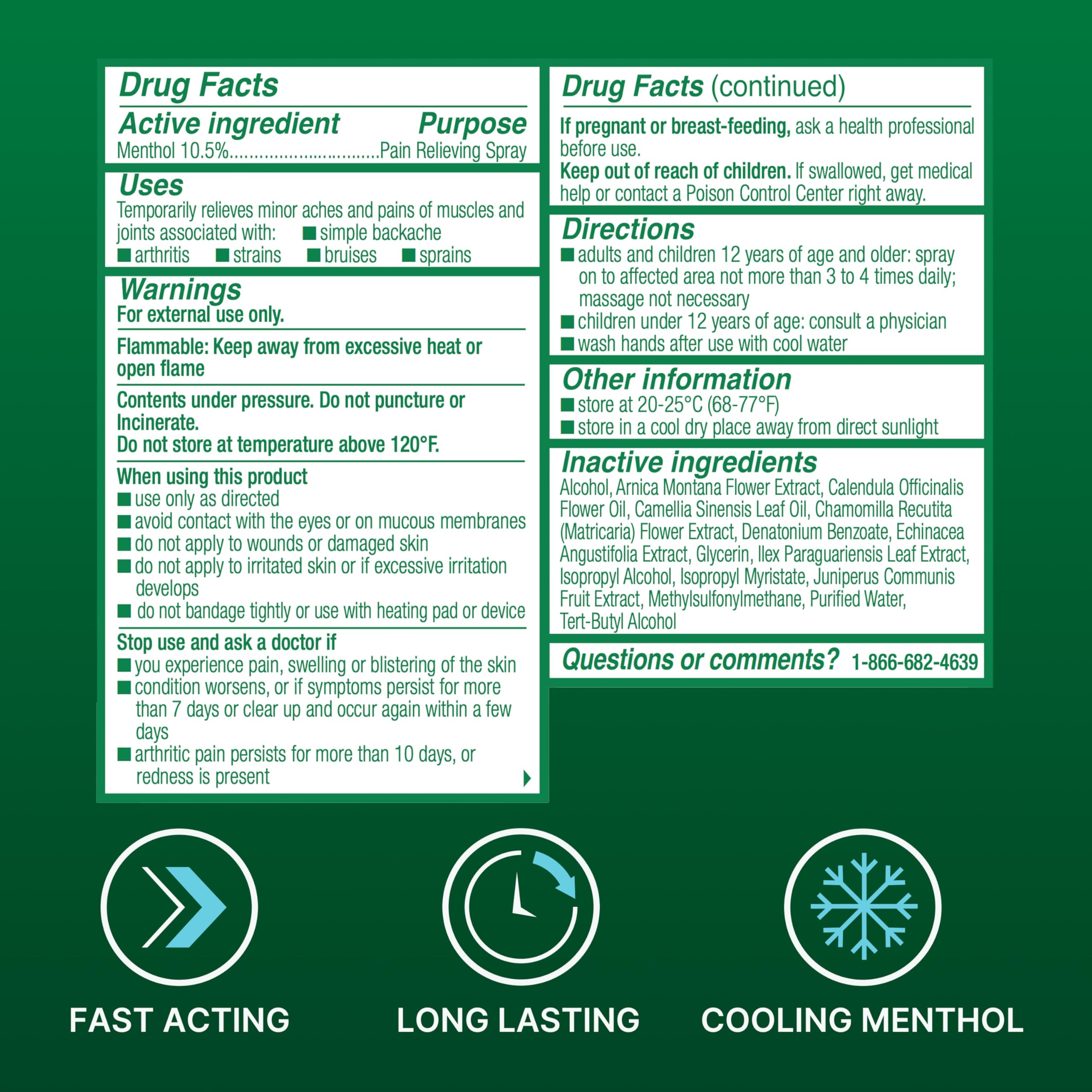 Biofreeze Menthol Pain Relieving Spray 3 FL OZ Colorless Aerosol Spray for Pain Relief Associated with Sore Muscles, Arthritis, Simple Backaches, and Joint Pain (Packaging May Vary) BiofreezeBuy Supplements Australia