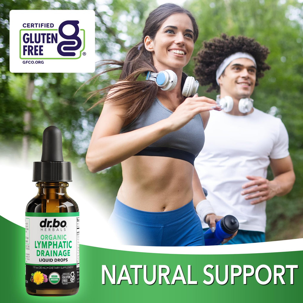 Lymphatic Drainage Supplements Drops - Organic Lymphatic Support Liquid Drops Cleanse with Echinacea, Lymph System Support Supplement, Lymph Node Detox Cleanse System Drainage - 1oz Non-GMO Organics DR. BO buy supplements Au