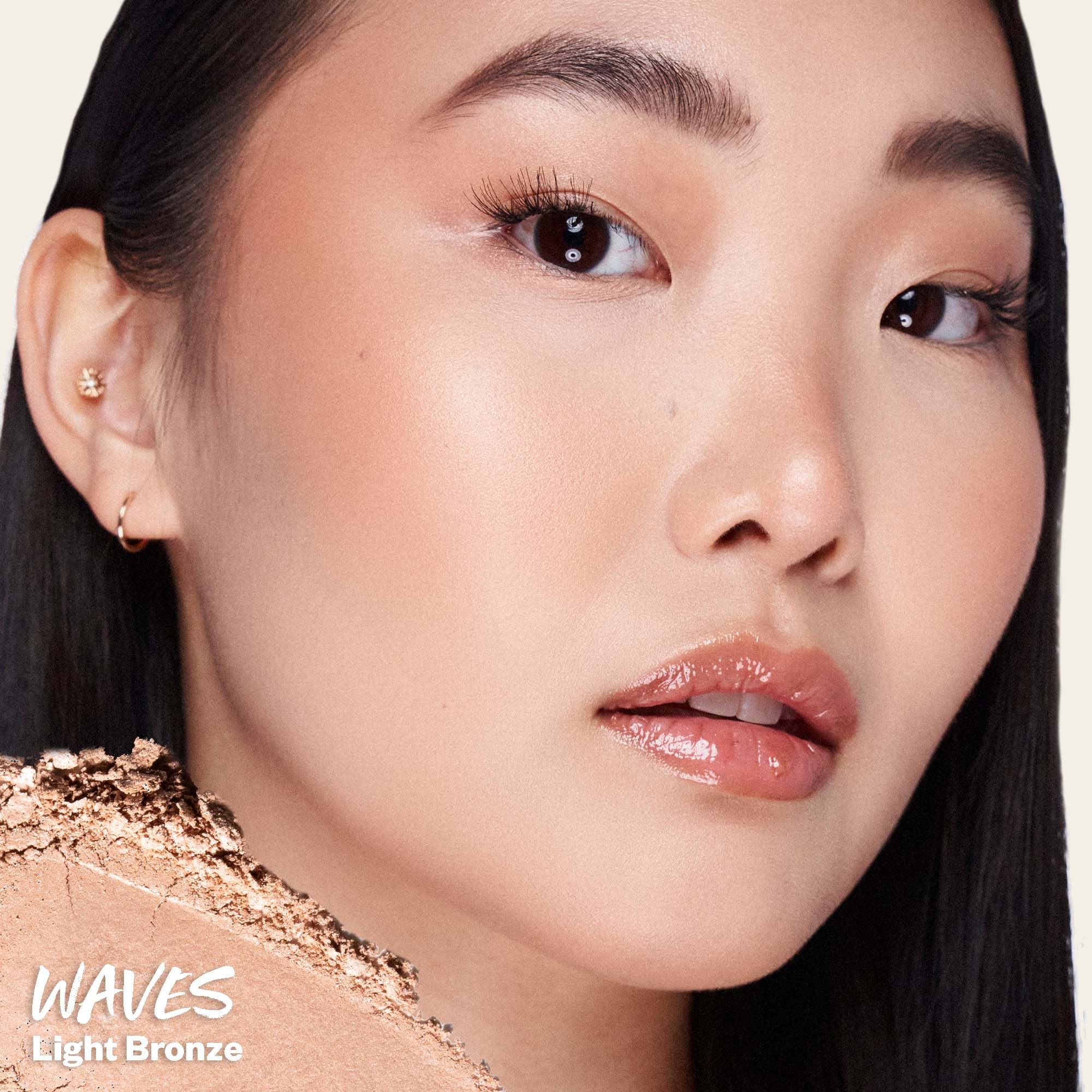Kosas Sun Show Glowy Warmth Baked Bronzer - Contouring Powder for Cheekbones, Nose & Jawline - Enriched with Concentrated Fatty Acids - Talc-Free, Vegan & Hypoallergenic - Waves KosasBuy Supplements Australia