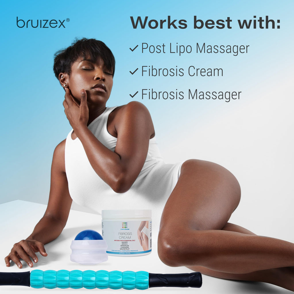 Bruizex Lymphatic Drainage Massage Oil with Arnica & Cold Pressed Castor Oil, Lightweight Non-Greasy Body Massage Oil for Daily Lymphatic Massage, Aftercare Routine, Lightweight Formula - 8.5 Oz Bruizex buy supplements Au