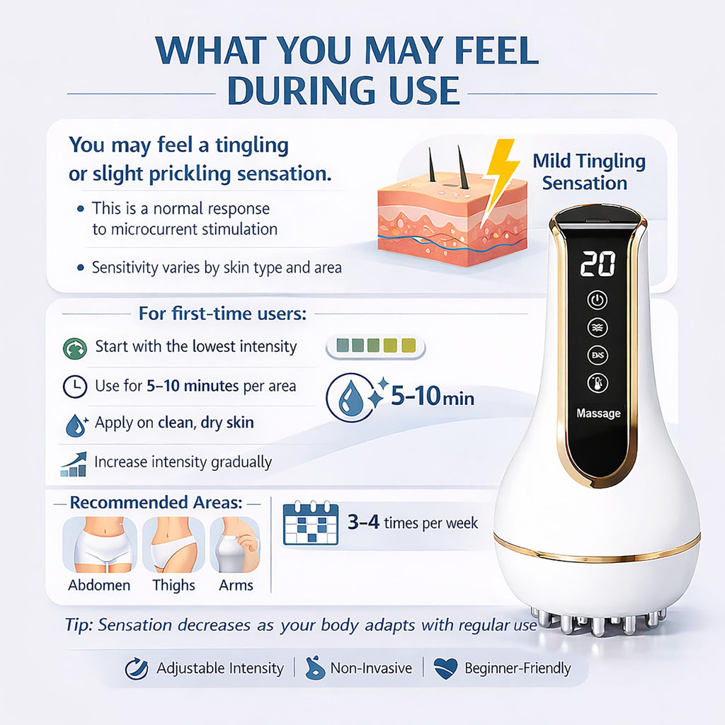 Treayes Lymphatic Drainage Massager & Anti Cellulite Massage Tool – 20-Level Heat, Microcurrent & Vibration, Ergonomic Rechargeable Design for Legs, Arms, Waist & Belly Treayes buy supplements Au