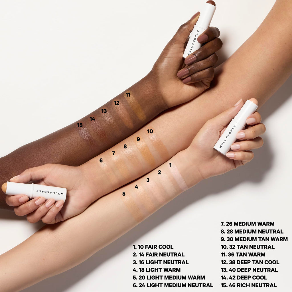 Well People Supernatural Complexion Stick Foundation + Concealer, Buildable, Light-to-Medium Coverage, Soft Matte Finish, Lightweight + Hydrating, Multi-Use, Vegan & Cruelty-Free, 20 Light Medium Warm Well PeopleBuy Supplements Australia