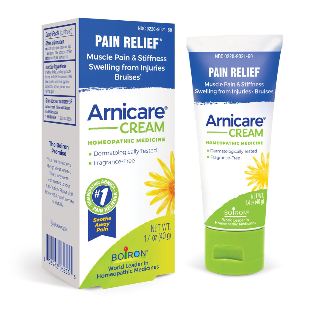 Boiron Arnicare Cream for Relief for Joint Pain, Muscle Pain, Muscle Soreness, and Swelling from Bruises or Injury - Fast Absorbing and Fragrance-Free - 1.3 oz BoironBuy Supplements Australia