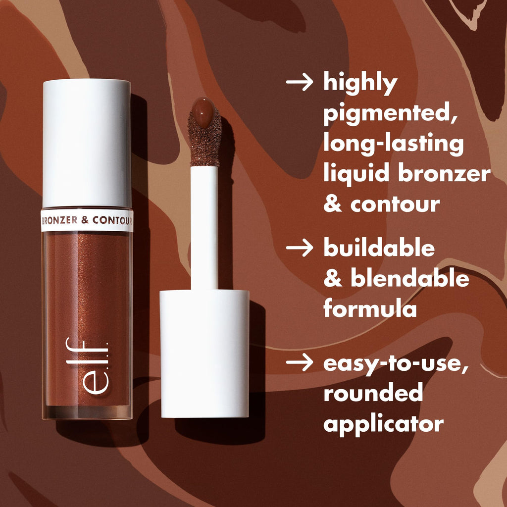 e.l.f. Camo Liquid Bronzer & Contour, Silky Highly Pigmented Formula, Creates a Long-Lasting Bronzed Glow & Natural Look, Vegan & Cruelty-Free, 2 Fair/Light e.l.f.Buy Supplements Australia