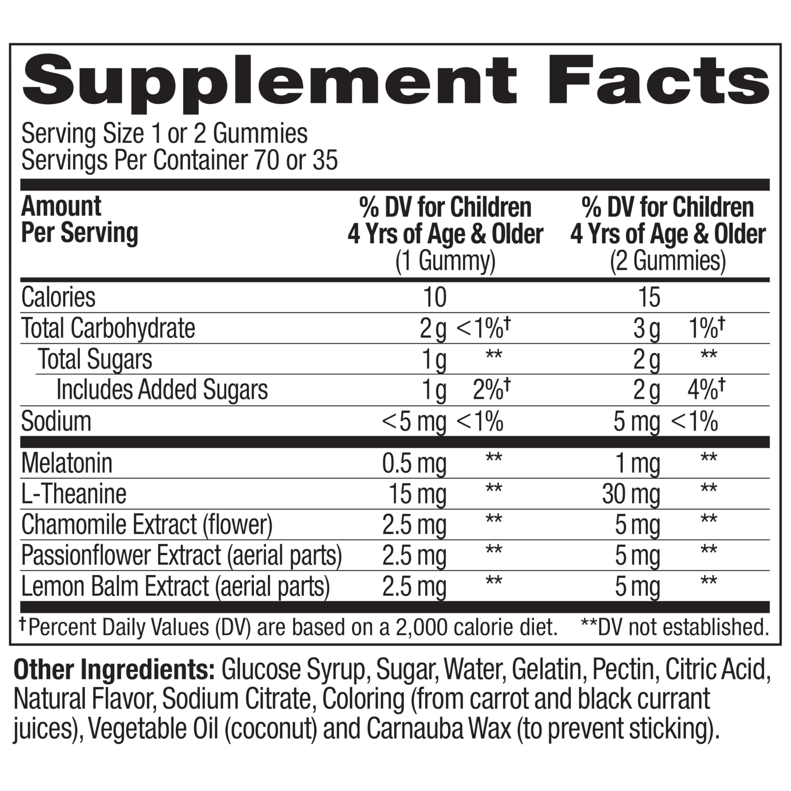 OLLY Kids Sleep Gummies, 0.5mg Melatonin, L Theanine, Chamomile, and Lemon Balm, Raspberry - 70 Count