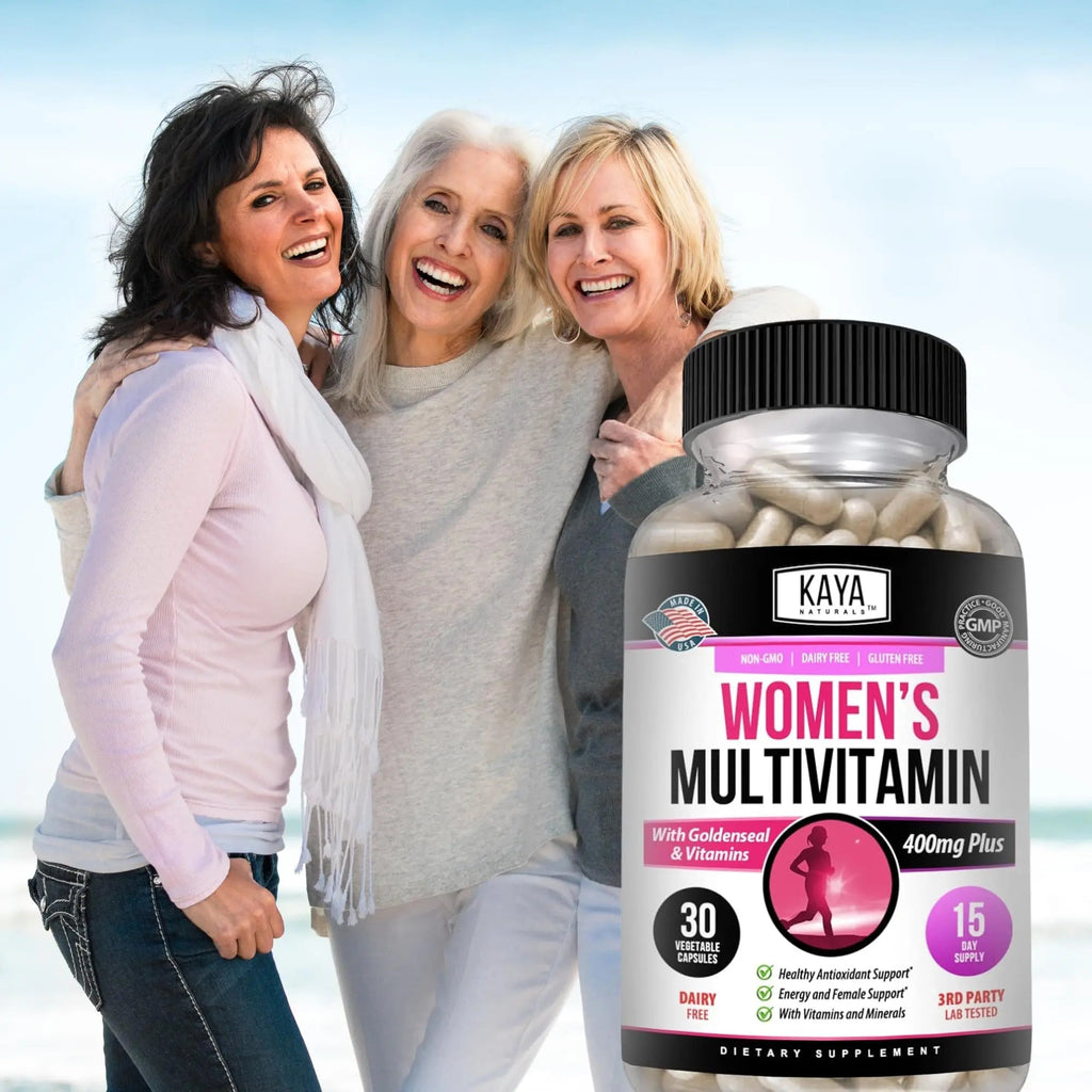 Kaya Naturals Women's Multivitamin, Overall Healthy Antioxidant, and Immune Support, Vitamins A, D, C, E, Biotin Kaya Naturals