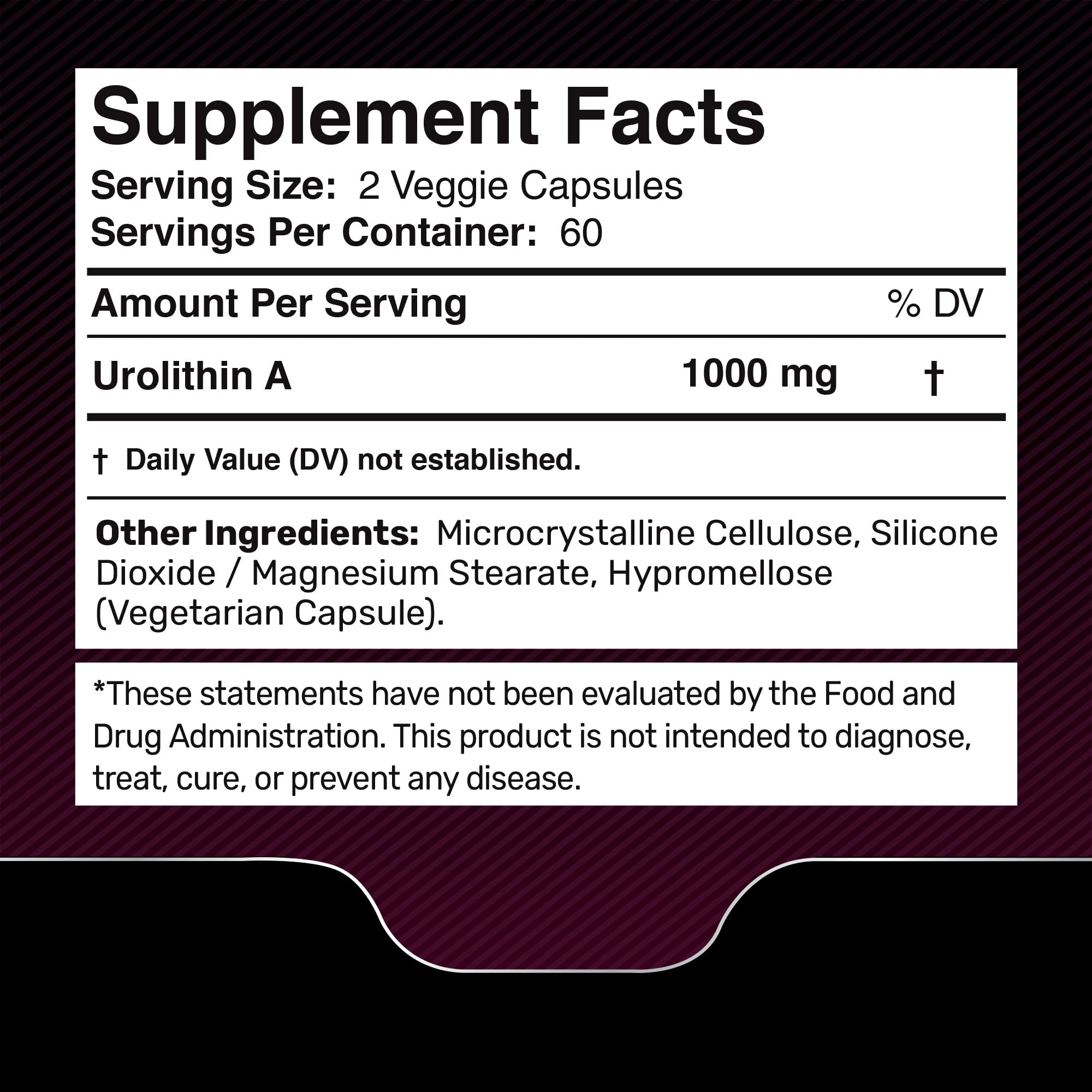 Urolithin A Supplement Capsules 1,000mg (98.9% Pure) – Advanced Urolithin A+ Formula for Cellular Renewal & Mitochondrial Support