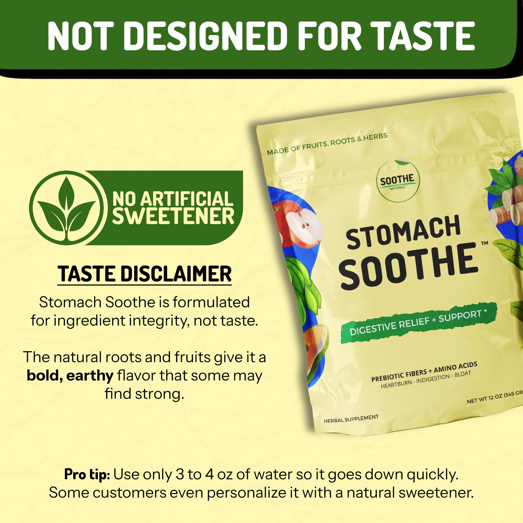 Stomach Soothe Soothe Naturals Acid Reflux Powder - L Glutamine for Gut Health, Acid Reflux Medicine, Leaky Gut Repair, Gut Lining Repair, Alginate for Acid Reflux (30 Servings) Stomach Soothe buy supplements Au