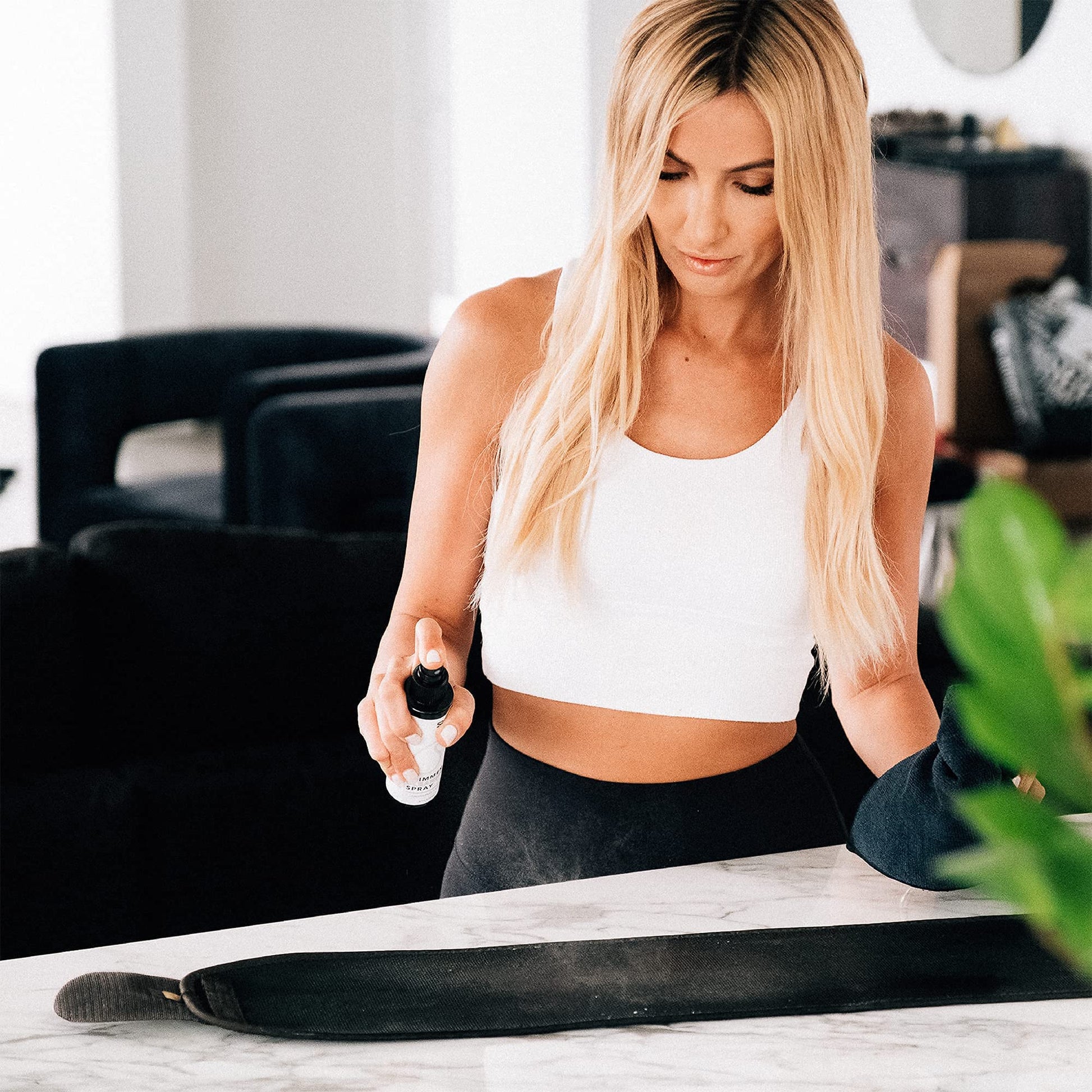 Sweet Sweat Waist Trimmer Cleaning Spray | Freshen & Clean Neoprene Trimmers, Yoga Mat, Gym Equipment & More! | Made with Lemongrass & Sage Oil - 4oz. Sports Research buy supplements Au